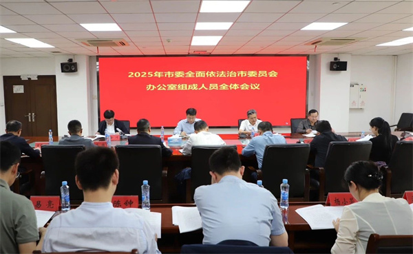 2025年市委全面依法治市委员会办公室组成人员全体会议召开