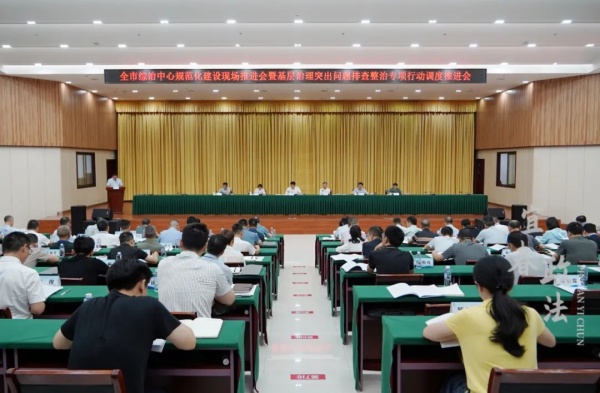 全市综治中心规范化建设现场推进会暨基层治理突出问题排查整治专项行动调度推进会召开